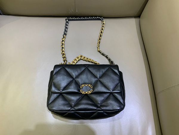 

classic gold retro hardware 19 big diamond chain bag european and american fashion ladies shoulder messenger bag