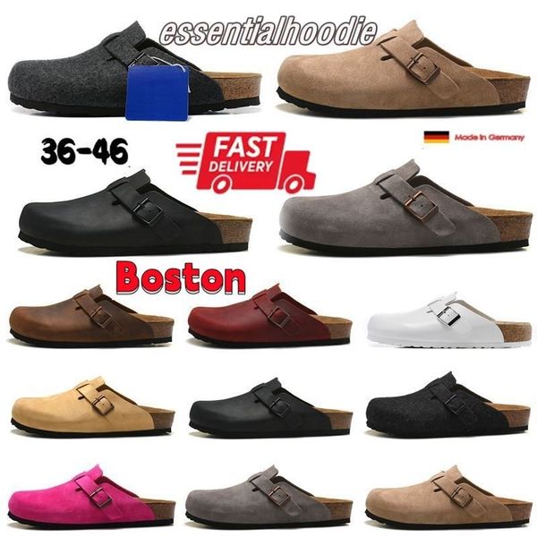 

arizona designer birk clogs men women sandals boston summer autumn winter slippers arizona mayari hombres mujeres sliders outdoor, Black