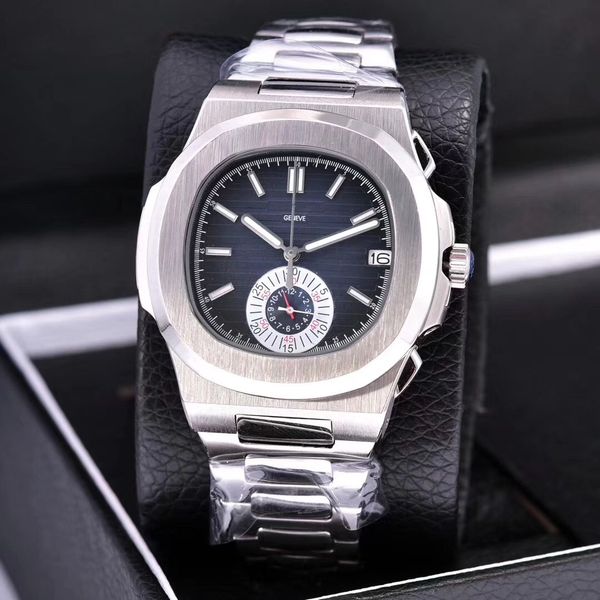 

mens watches cool waterproof wristwatches calendar fashion business montre de luxe, Slivery;brown