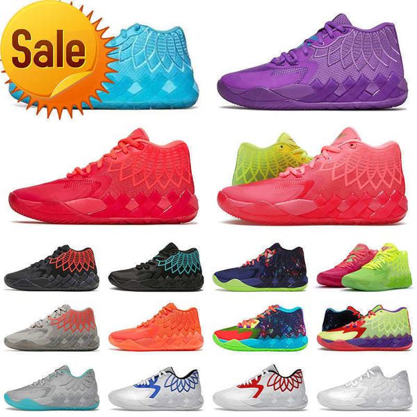 

new basketball shoes mb.01 basketball shoes luxurys mens sports rick and morty basketball shoe mb1 buzz queen city rock ridge black red blas