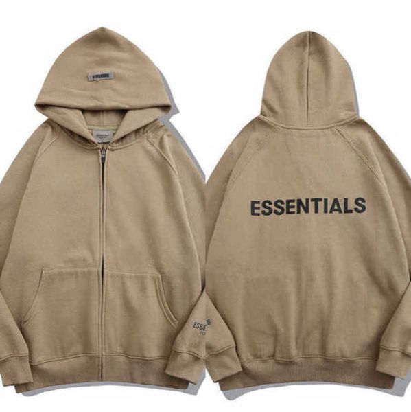 

luxury men's essentials tracksuits sweatshirts fashion zipper hoodies men women sportswear pant suit hooded sweater casual pullover co, Gray