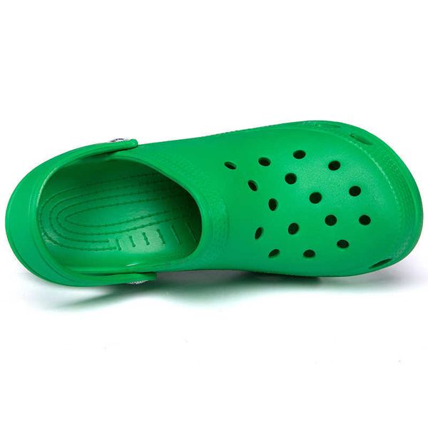 

sandals 2022 women sandals summer high heels light hole shoes clogs eva new home garden ladies girls beach flat female slippers t230103, Black