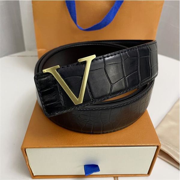 

fashion buckle genuine leather belt width 40mm 20 styles highly quality with box designer men women mens belts aaa1689, Black;brown