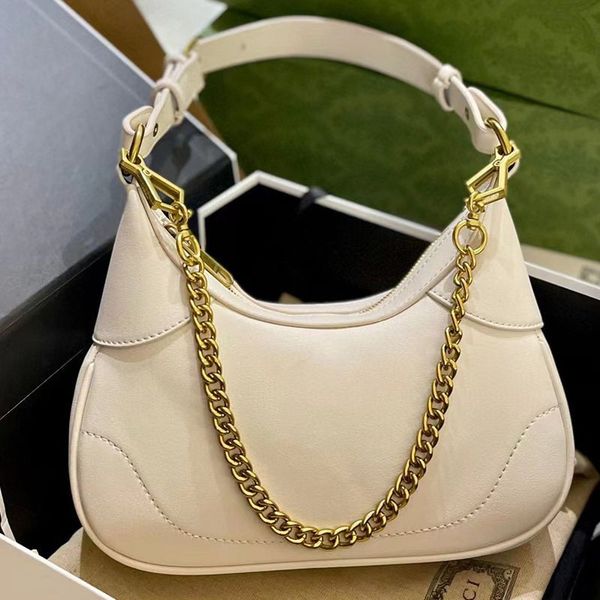 

designer women shoulder bag hobo armpit purse wallet backpack chain luxury small handbags leather zipper clutch tote adjustable strap gold h
