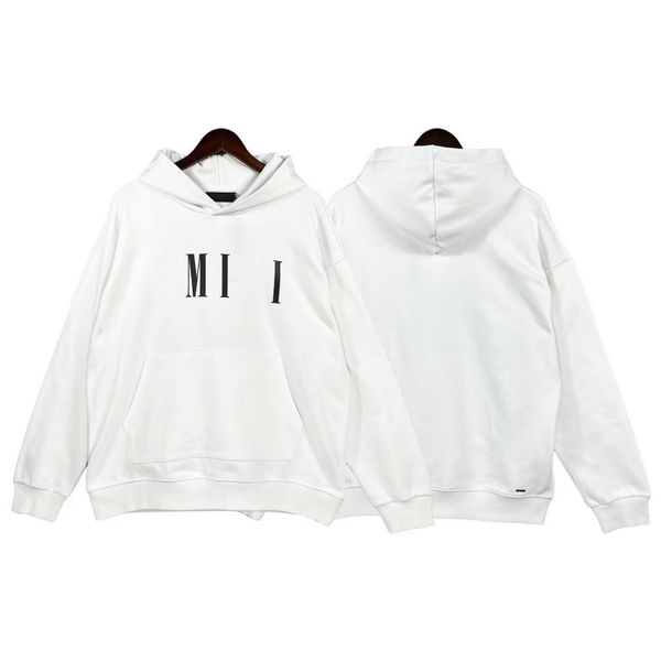 

designer hoodies mens hoodie menwomen fashion sweater loose coat outdoors sudadera chest letter long sleeve streetwear size s-xl, Black
