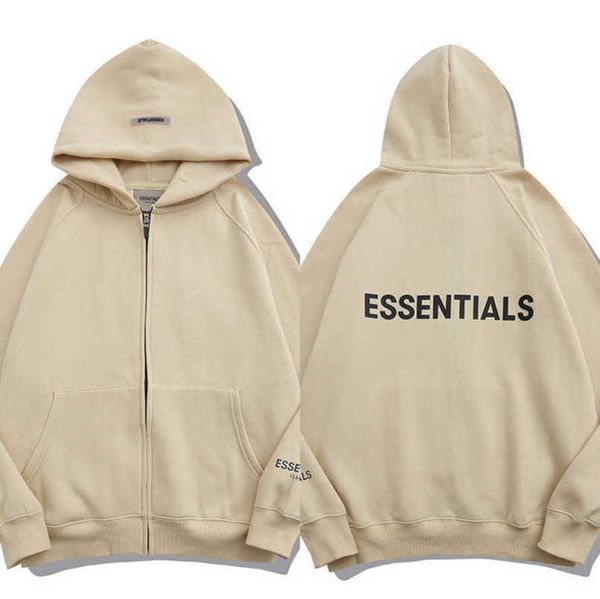 

luxury essentials men's tracksuits sweatshirts fashion zipper hoodies men women sportswear pant suit hooded sweater casual pullover co, Gray