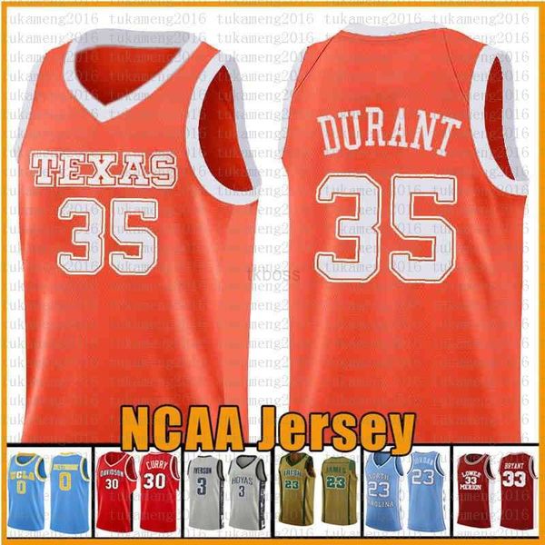 

college basketball wears basketball jersey 35 kevin jarrett 23 culver durant texas tech red raider ncaa embroidery s white, Black