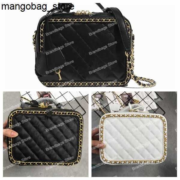 

small square bag designer chain lady mini square bags fashion leather zipper classic white black crossbody purse shoulder pochette