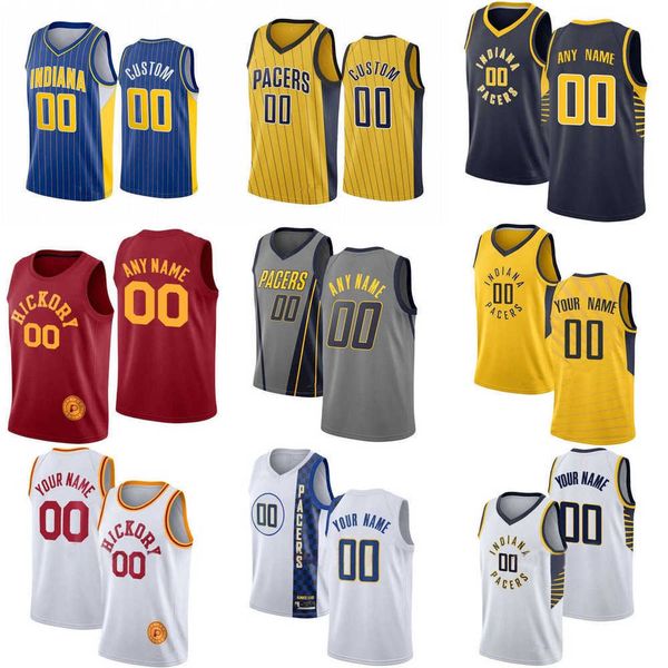 

basketball jersey indiana''pacers''custom mens womens youth 00 bennedict mathurin 23 aaron nesmith 88 goga bitadze 2 and, Black;red