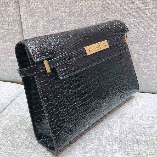 

bag briefcase manhattan evening s handbag luxury designer paris brand shoulder siant lourent 2022 cowhide women's of8h