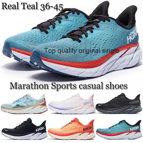 

women men new hoka one clifton 8 running shoe kingcaps local boots online store training sneakers black white fiesta smarathon shock