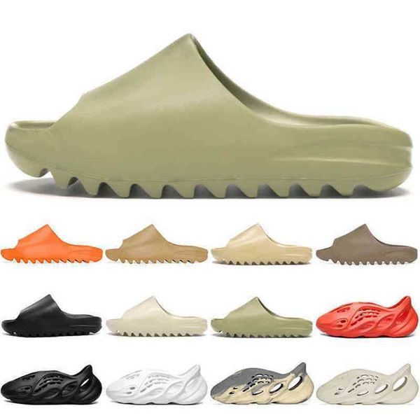 

yeesys men kanyes designer slipper fashion sandals women slides children kids shoes triple black white red resin bone desert sand girls boye