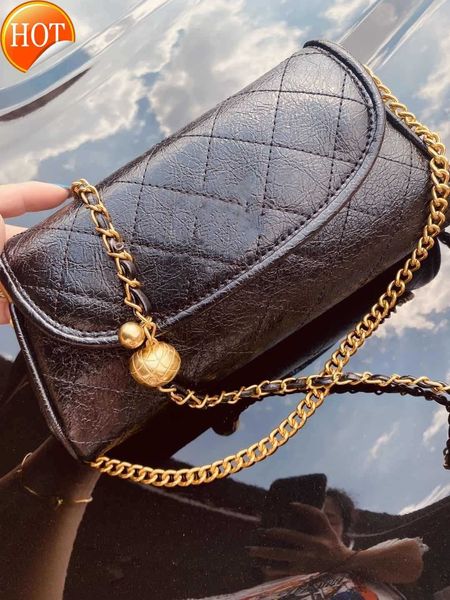 

women's luxury designer shoulder bags tote new leather ringer cross body bag texture can be adjusted golden ball gift box packaging fac