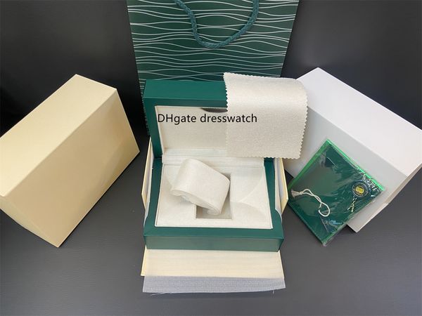 

dark green rolex watch boxes handbag card tag certificate woodiness box 0.8kg watch case applicable to 126610 126613 126710 126711 126720, Black;blue