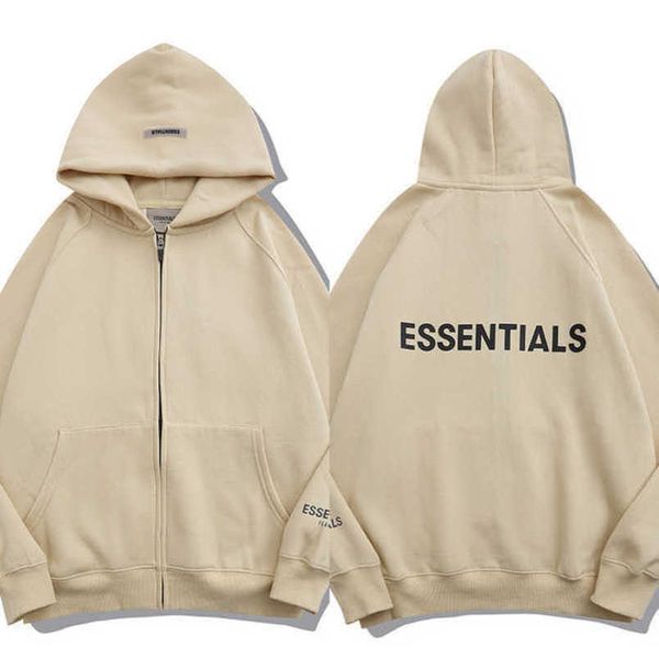 

essentials men's luxury tracksuits sweatshirts fashion zipper hoodies men women sportswear pant suit hooded sweater casual pullover co, Black