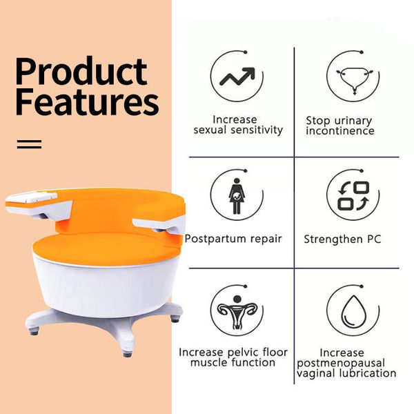 

2023 pelvic floor slimming muscle chair high compression postpartum recovery ems treat urinary incontinence