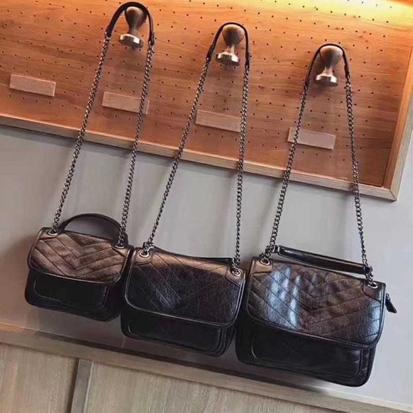 

luxury handbag bag leather designer chain shoulder puffer niki cow siant women's tramp lourant cross body 857e