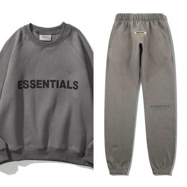 

men's essentials luxury tracksuits sweatshirts letter men women couple loose sportswear pants suit sweater hoodie casual pullover jack, Gray