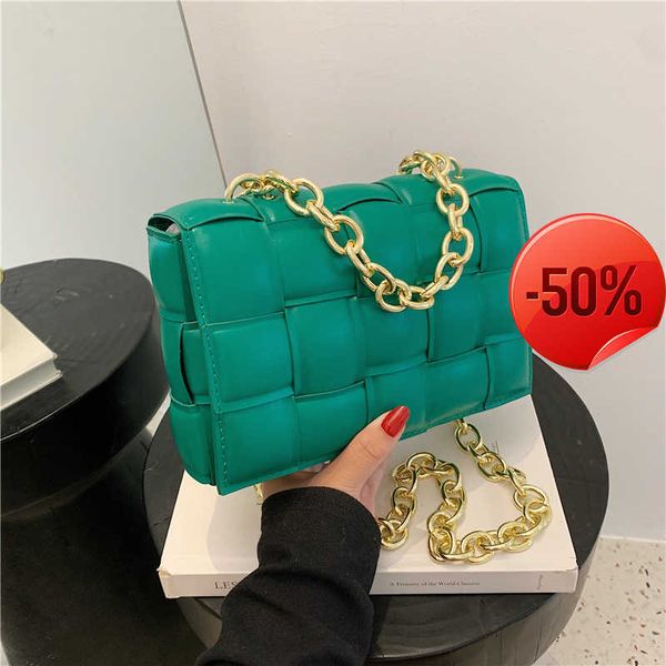 

new clutch bags for women net red fashion woven small women's 2022 new trend simple foreign style tofu square ti-de evening clutches lu