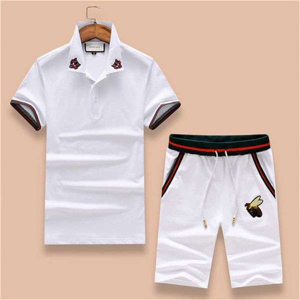 

designer brand men's tracksuit shorts polos t-shirt set short sleeves t shirt pants suit luxury embroidery printing mens womens summer, Gray