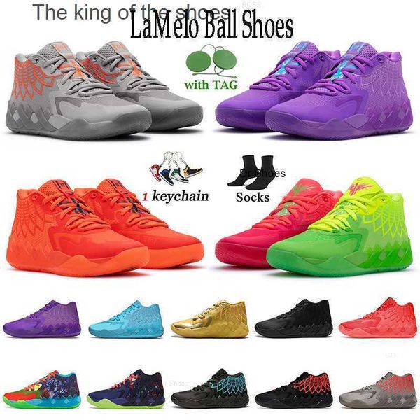 

fashion 2023 lamelo ball basketball shoes mb.01 rick and morty not from here queen city rock ridge black red blast galaxy i iridescent