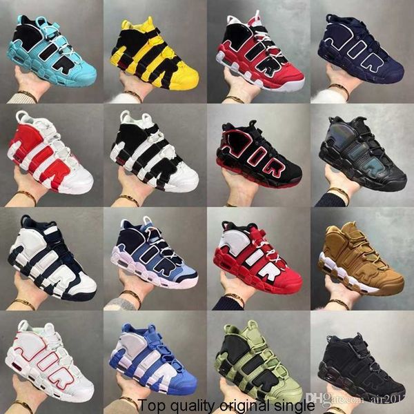

2022 mens women more uptempos scottie pippen basketball shoes varsity red green black bulls hoops pack unc trainers premium wheat sneakers
