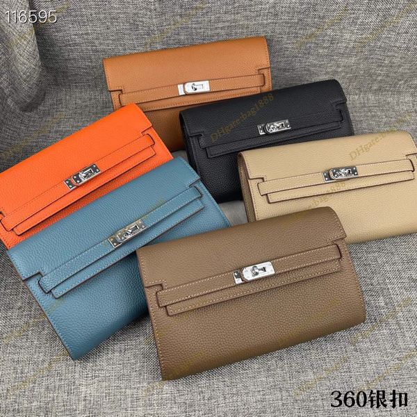 

luxury women's handbag designer classic cross lock bag fashion togo cowhide gold silver hardware wallet horizontal square check clip