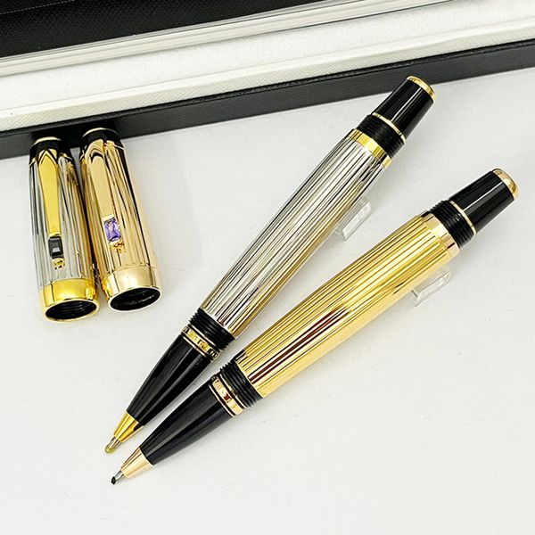 

yamalang roller ball pens luxury bohemie golden and silver fountain pen stationery school office supplies with diamond cap