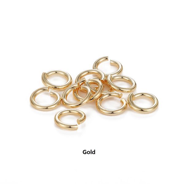 

gold color tiny round/oval jump rings diy jewelry making supplies wholesale, Silver