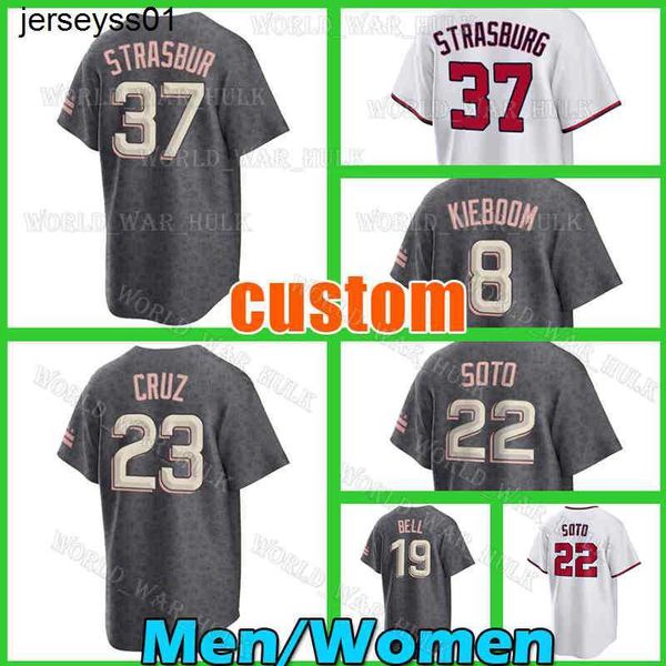 

11 ryan zimmerman baseball jersey washington cj abrams 37 stephen strasburg nationals cherry blossom city connect nelson cruz carter kieboom, Blue;black