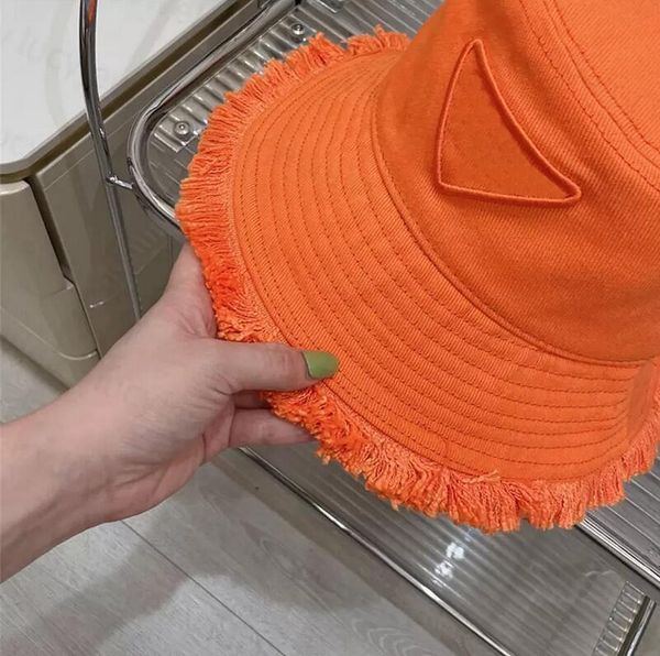 

triangle embroidered letter hat tassel brimmed fisherman hat women vintage basin hat trend, Blue;gray