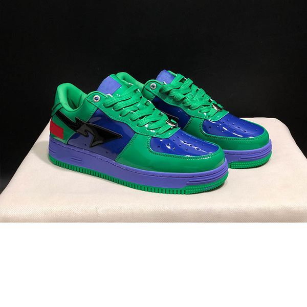 

2023 designer casual shoes platform sneakers sk8 sta patent leather green jjjjound black white plate-forme for men women trainers j