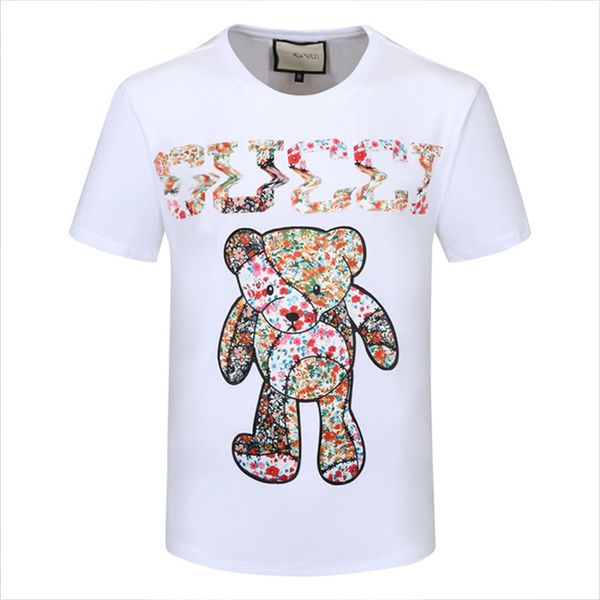 

luxury mens designer t shirt black red letter printed shirts short sleeve fashion brand designer tees p249, White;black