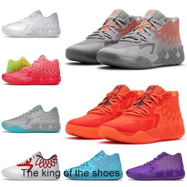 

og boots size 12 lamelo ball mb.01 basketball shoes 1of1 mens trainers rock ridge red not from here white silver rick and morty ufo queen