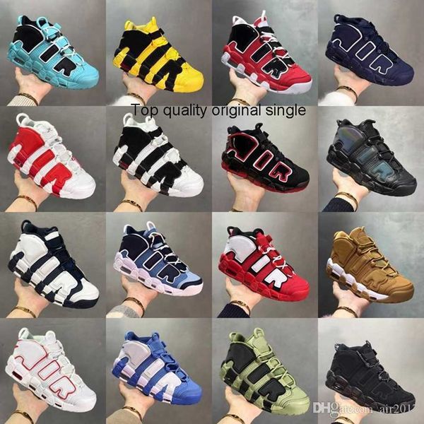

shoe mens women more uptempos scottie pippen basketball shoes varsity red green black bulls hoops pack unc trainers premium wheat sneakers