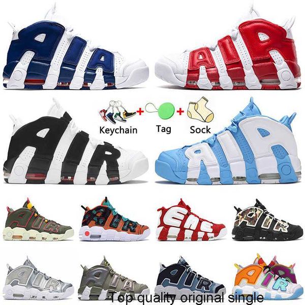 

2022 fashion basketball shoes scottie pippen more uptempos chrome denim blue for mens women barely green cargo khaki what the trainers