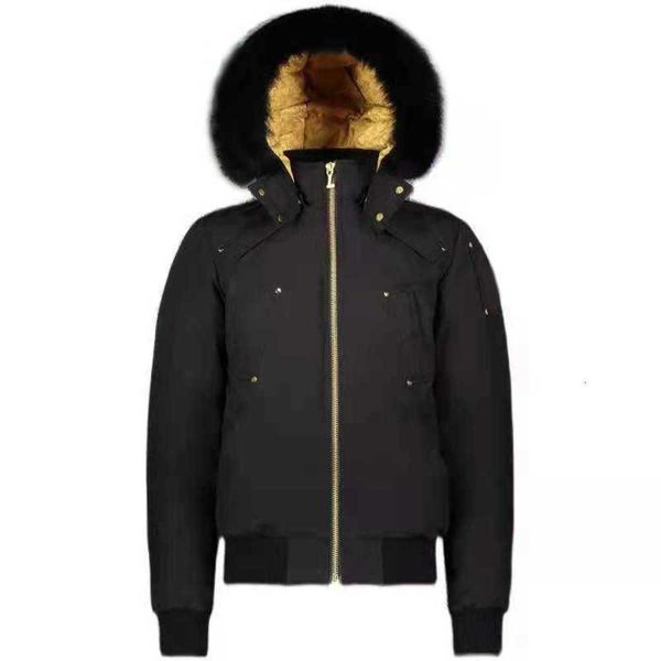 

winter mens canadians gold lining label parka down goose jacket warm short fashion coatrfgm, Black
