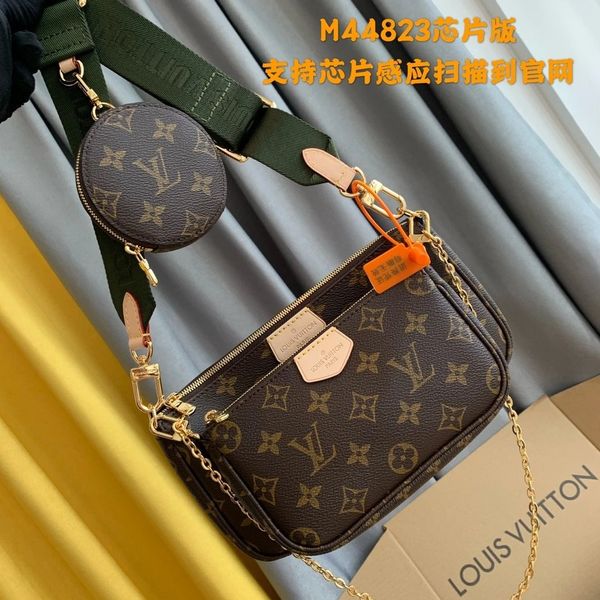 

louis vuitton lv louise viuton wallets designer handbags women pochettes handtasche borsa shoulder bags womens crossbody bag waist leather h, Red;black