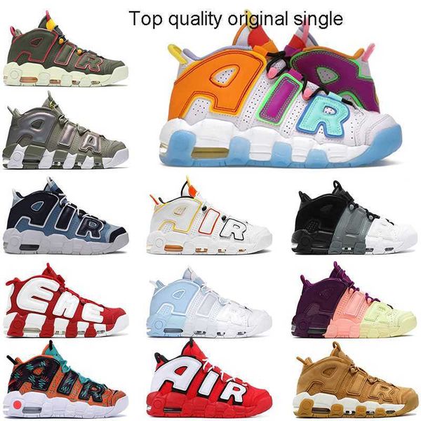 

2022 with socks basketball shoes scottie pippen more uptempos chrome denim blue for mens women barely green cargo khaki what the trainers
