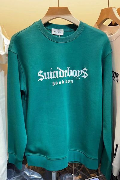 

letter long tri-color t-shirt a minimalist long-sleeved sweatshirt, Black