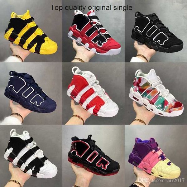 

mens more uptempos basketball shoes new uptempos scottie pippen split doernbecher gym team red sport sneakers italy bulls hoops pack trainer