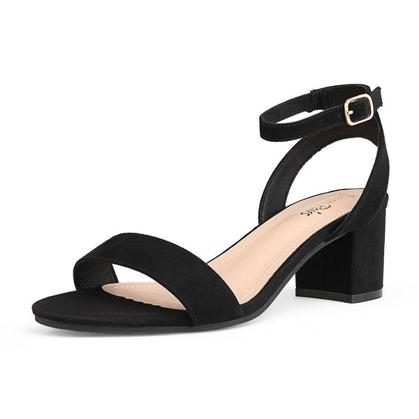 

sandals dream pairs sandals womens 2022 open toe ankle strap low heels party dress pumps chunky sandals for woman shoes t221209, Black