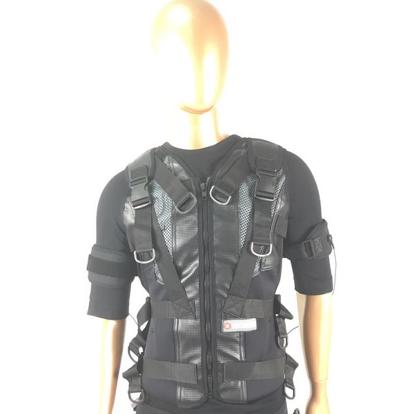 

wireless muscle stimulator xbody underwear electroestimulador ems training suit with vest & pant 20 electrodes arm calf pads