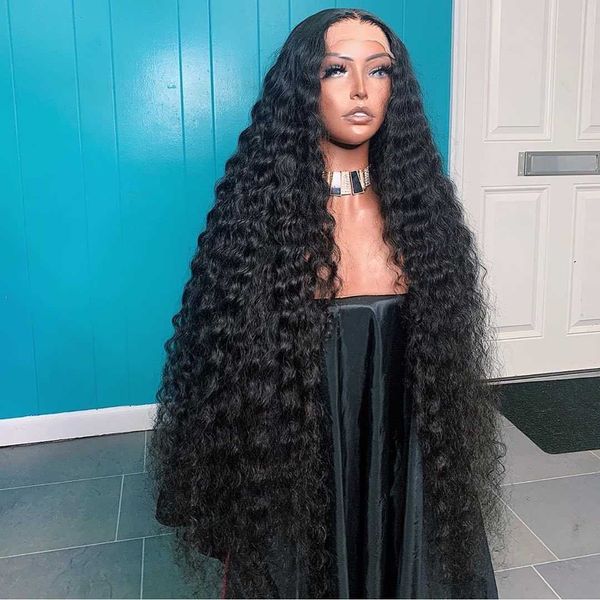 

headwear accessories baoli wholale hd transparent 100% human deep wig brazilian water wave lace front wigs with baby hair