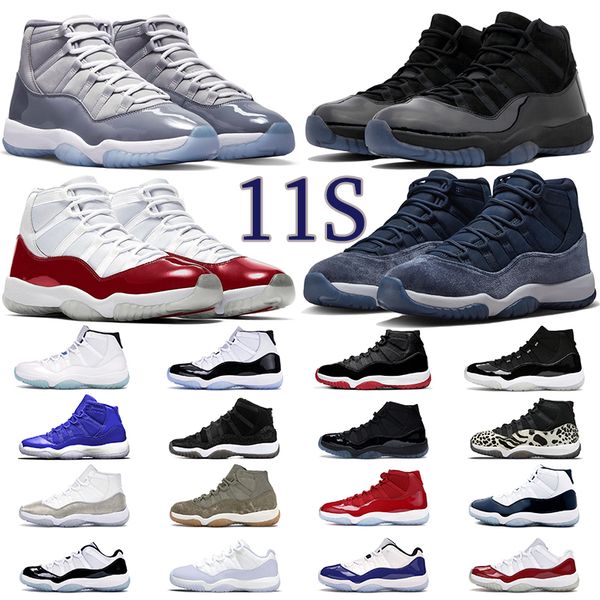 

11 jumpman 11s men women basketball shoes cherry cap and gown concord cool grey midnight navy animal instinct mens sport sneaker trainers