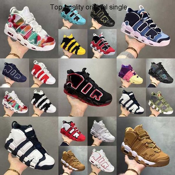 

shoe classic more basketball shoes mens total-scottie white 96s varsity red green multi color black bulls university blue unc uptempos woman