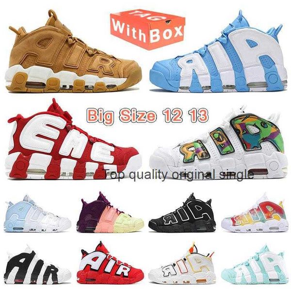 

unc blue uptempos mens womens basketball shoes scotties pippen with box sneakers premium wheat black reflective dark stucco