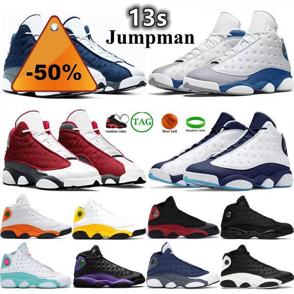 

high shoes men women jumpman 13s basketball shoes mens sneaker 13 red flint obsidian aurora green he got game chicago womens trainers sneake, Black
