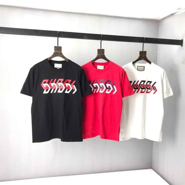 

2021ss spring and summer new high grade cotton printing short sleeve round neck panel t-shirt size m-l-xl--xxxl color black w242f, Black;brown