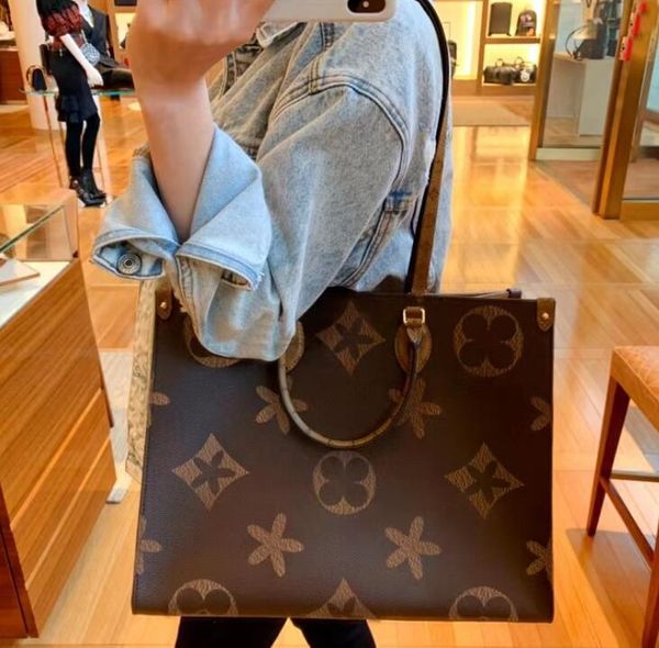 

onthego designer bags luxury handbag tote shoulder clutch bags crossbody shopping bag purses letters flowers floral one handle wallet women